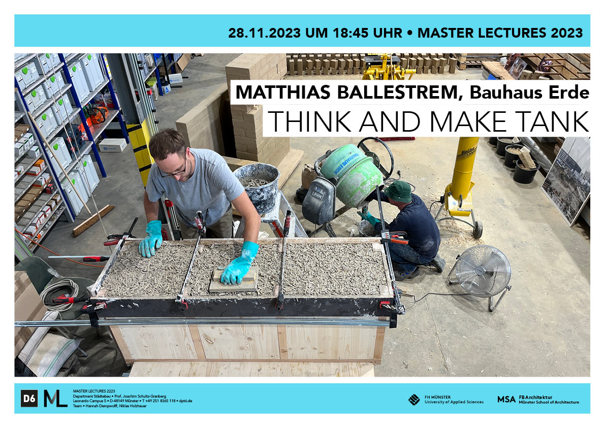 Poster Master Lectures 2023 - Matthias Ballestrem, Bauhaus Erde