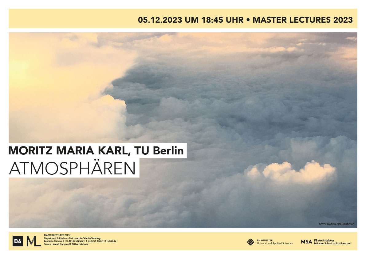 Poster Master Lectures 2023 - Moritz Maria Karl TU Berlin-